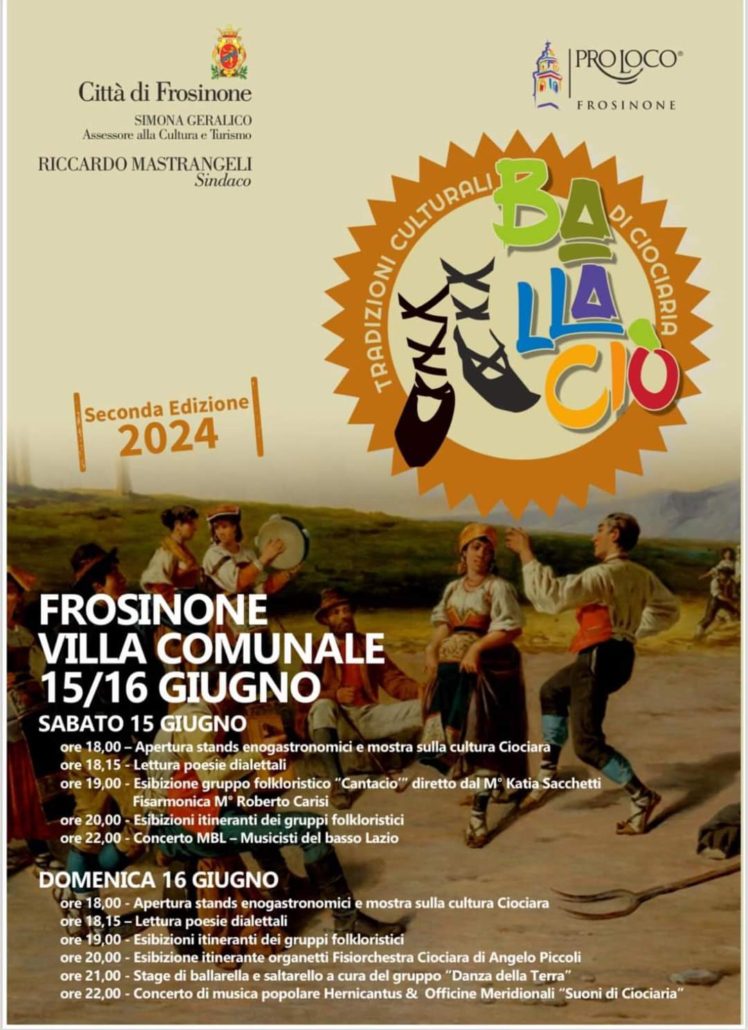 Locandina evento Ballaciò 2024 Frosinone